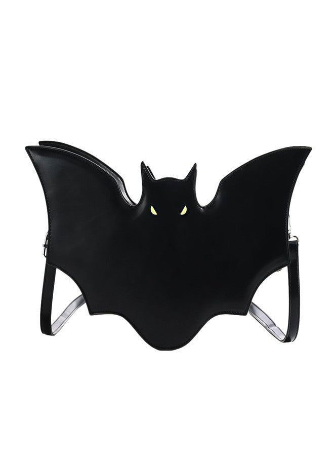Winatehr goth halloween gothic bat purse shoulder bag, small novelty emo vegan leather crossbody bags for women trendy, cute weird scene grunge accessories spooky gifts - Image 1